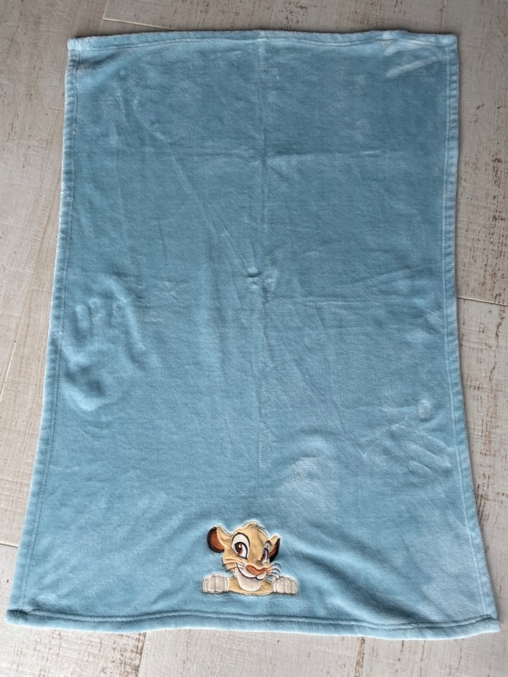 $7🖤 LAMBS & IVY Disney Baby Plush Baby Blanket Lion King Simba